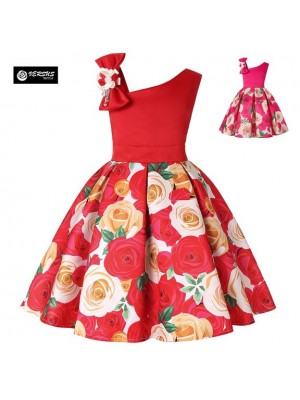 Vestito Bambina Abito Estate Rose DG0048C